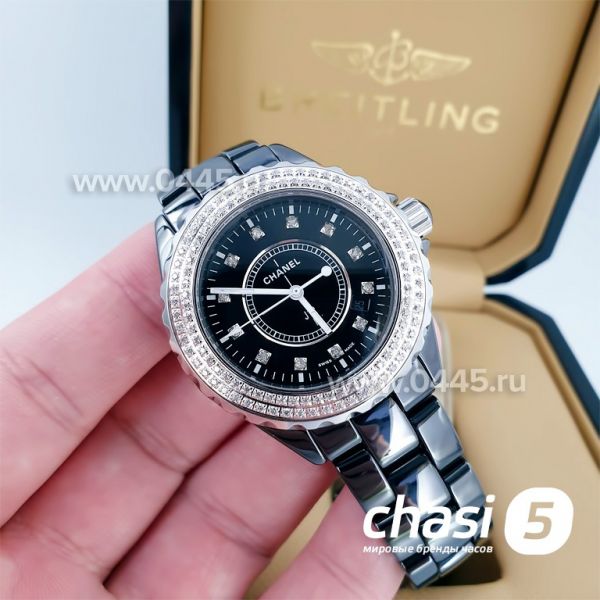 Часы Chanel J12 Diamonds Black (14761)