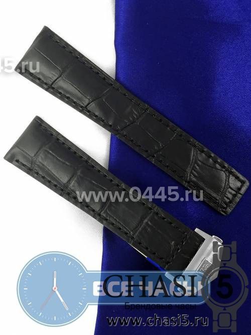 Кожаный Ремешок Tag Heuer черный (05590) Кожаный Ремешок Tag Heuer черный (05590)
