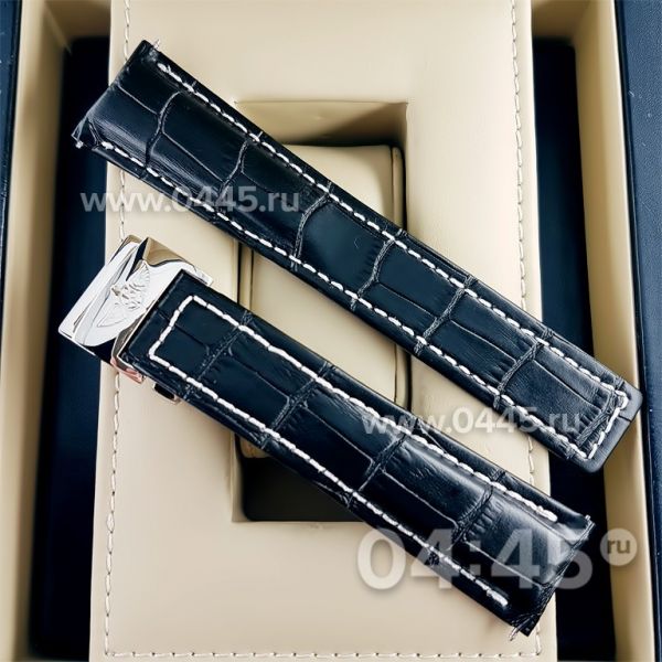 Ремешок Breitling мужской черный (06544) Ремешок Breitling мужской черный (06544)