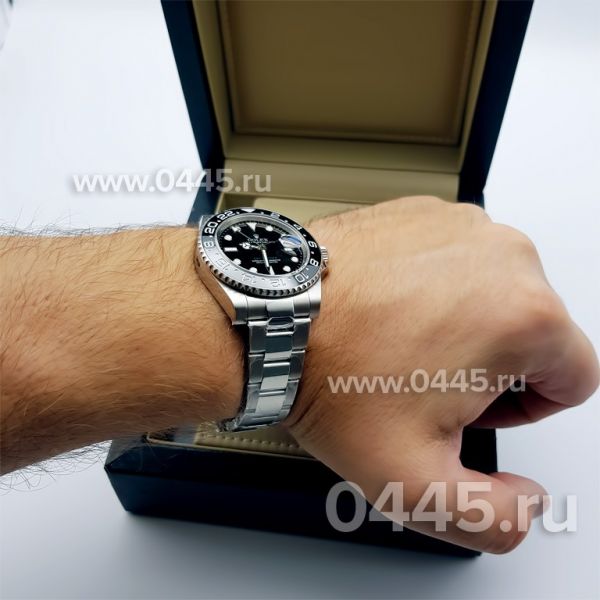 Часы Rolex GMT Master II Black Ceramic Bezel - Дубликат (08639)